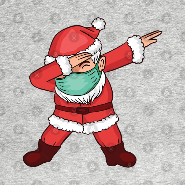 Dabbing Santa in Mask by madeinchorley